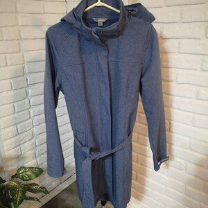 Cloudveil Ladies Blue Soft Shell Removable Hood Coat